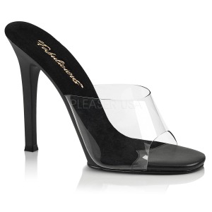 Black 11,5 cm FABULICIOUS GALA-01 womens mules shoes