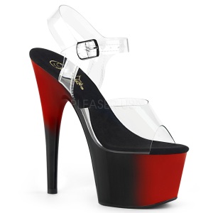 Dual Colored 18 cm ADORE-708BR Platform High Heels Shoes