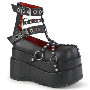 Leatherette 11,5 cm BEAR-28 lolita ankle boots platform