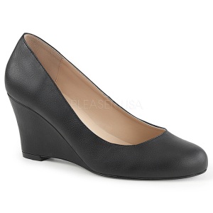 Leatherette 7,5 cm KIMBERLY-08 big size pumps shoes