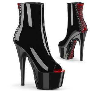 Patent 18 cm ADORE-1025 corset platform pleaser ankle boots