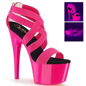 Pink neon 18 cm Pleaser ADORE-769UV Pole dancing high heels shoes