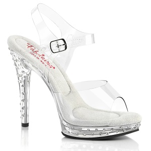 Rhinestone platform 12,5 cm GLORY-508SDT Fabulicious high heels sandals