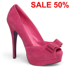 Rose faux suede 13,5 cm BELLA-10 - SALE 50%