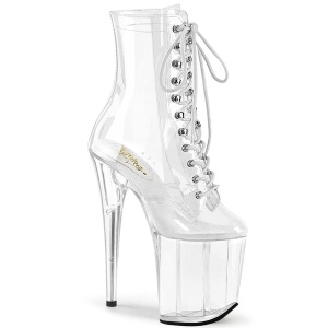 Transparent 20 cm FLAMINGO-1020C Exotic pole dance boots