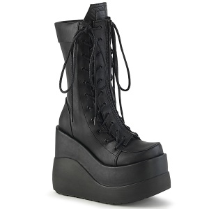 Vegan 13 cm VOID-118 demoniacult knee boots wedges platform