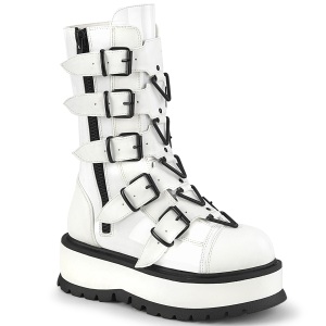 Vegan 5 cm SLACKER-160-2 cyberpunk platform boots