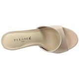 Beige 10 cm CLASSIQUE-01 womens mules shoes