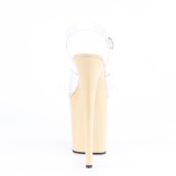 Beige 20 cm FLAMINGO-808 High Heels Platform