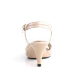 Beige 8 cm Fabulicious BELLE-315 low heeled sandals