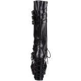 Black 11,5 cm CHARADE-206 lolita knee boots goth platform boots