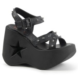 Black 13 cm Demonia DYNAMITE-02 lolita sandals wedge sandals