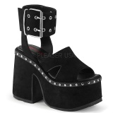 Black 13 cm DemoniaCult CAMEL-102 lolita platform sandals