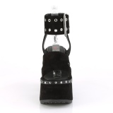 Black 13 cm DemoniaCult CAMEL-102 lolita platform sandals