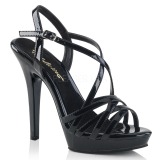 Black 13 cm Fabulicious LIP-113 high heeled sandals