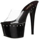 Black 18 cm Pleaser ADORE-701LS Mules Platform