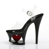 Black 18 cm Pleaser MOON-708HRS High Heels Platform