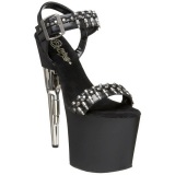 Black 19 cm BONDGIRL-712 Platform Gun High Heels