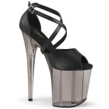 Black 20 cm FLAMINGO-840T extrem platform high heels
