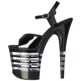 Black 20 cm Pleaser FLAMINGO-809LN High Heels Platform