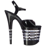 Black 20 cm Pleaser FLAMINGO-809LN High Heels Platform