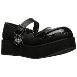 Black 6 cm DemoniaCult SPRITE-05 gothic platform shoes