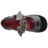 Black 6 cm DemoniaCult SPRITE-09 gothic platform shoes