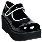 Black 6 cm SPRITE-01 lolita shoes gothic platform shoes