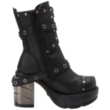 Black 9 cm SINISTER-201 lolita ankle boots goth platform boots