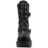 Black 9 cm SINISTER-201 lolita ankle boots goth platform boots