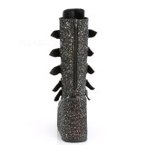 Black Glitter 14 cm SWING-230G cyberpunk platform boots