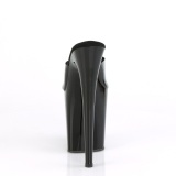 Black Jelly-Like 20 cm FLAMINGO-801N Exotic stripper high heel mules