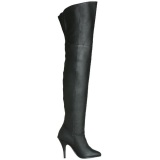 Black Leather 10,5 cm LEGEND-8868 Thigh High Boots for Men