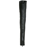 Black Leather 10,5 cm LEGEND-8868 Thigh High Boots for Men