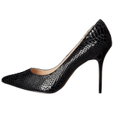 Black Leather 10 cm CLASSIQUE-20SP Women Pumps Shoes Stiletto Heels