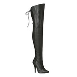 Black Leather 13 cm LEGEND-8899 overknee high heel boots