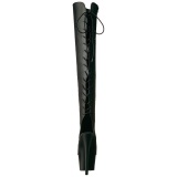 Black Leatherette 18 cm ADORE-3019 Platform Thigh High Boots