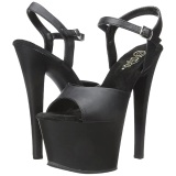 Black Leatherette 18 cm Pleaser SKY-309 High Heels Platform