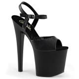 Black Leatherette 19 cm Pleaser TABOO-709 High Heels Platform