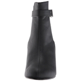 Black Leatherette 7,5 cm KIMBERLY-102 big size ankle boots womens