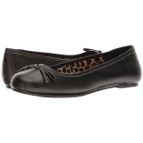 Black Leatherette ANNA-01 big size ballerinas shoes