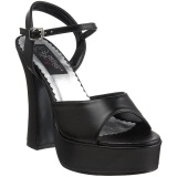 Black Matt 13 cm DEMONIA DOLLY-09 High Heels Platform