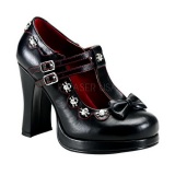 Black Matte 10,5 cm CRYPTO-06 Goth Platform Pumps Shoes