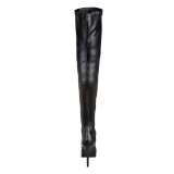 Black Matte 13,5 cm INDULGE-3000 Platform Over Knee Boots