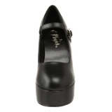 Black Matte 13 cm DOLLY-50 Mary Jane Platform Pumps