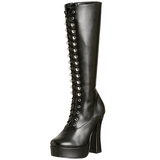Black Matte 13 cm ELECTRA-2020 High Heeled Womens Boots for Men