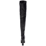 Black Matte 13 cm ELECTRA-3000Z Thigh High Boots for Men