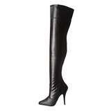 Black Matte 13 cm SEDUCE-3010 Thigh High Boots for Men