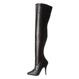 Black Matte 13 cm SEDUCE-3010 Thigh High Boots for Men