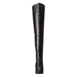 Black Matte 13 cm SEDUCE-3010 Thigh High Boots for Men